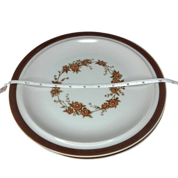 Vintage Sierra Stoneware "Garland" Dinner Plates Oven To Table Japan Set of 2 - Picture 7 of 10